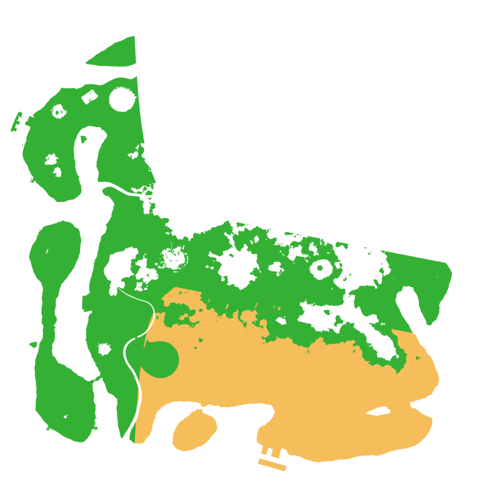 Biome Rust Map: Procedural Map, Size: 3600, Seed: 4222951