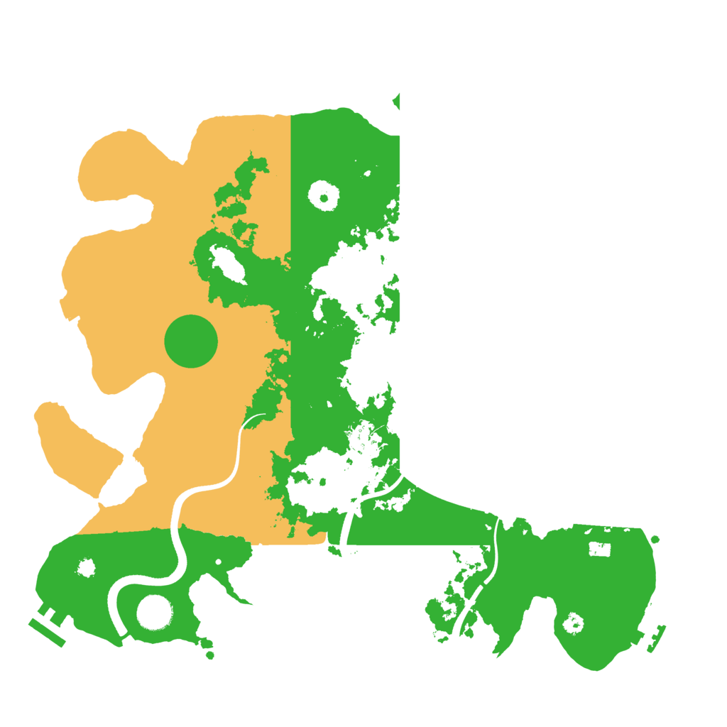 Biome Rust Map: Procedural Map, Size: 3600, Seed: 79630290