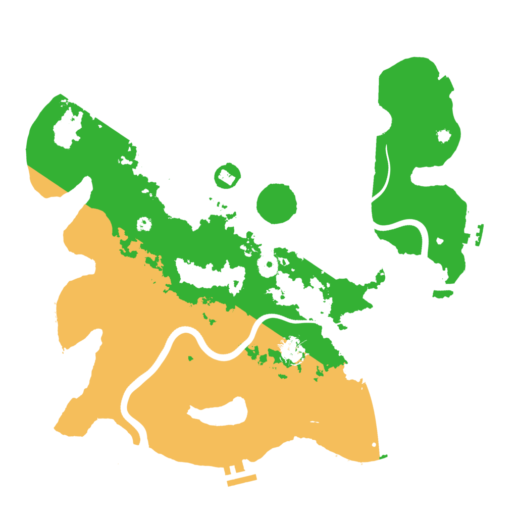 Biome Rust Map: Procedural Map, Size: 3500, Seed: 756540654