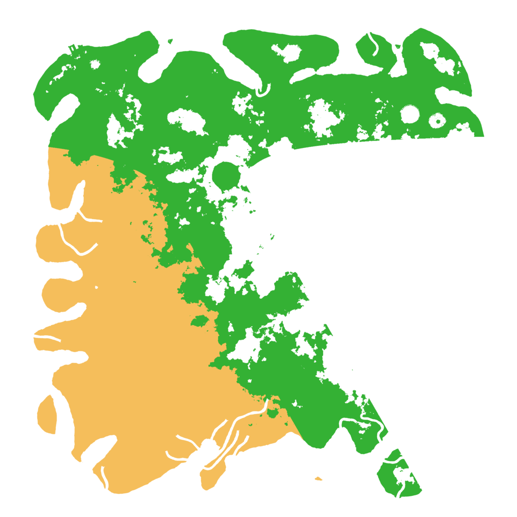 Biome Rust Map: Procedural Map, Size: 5000, Seed: 424242