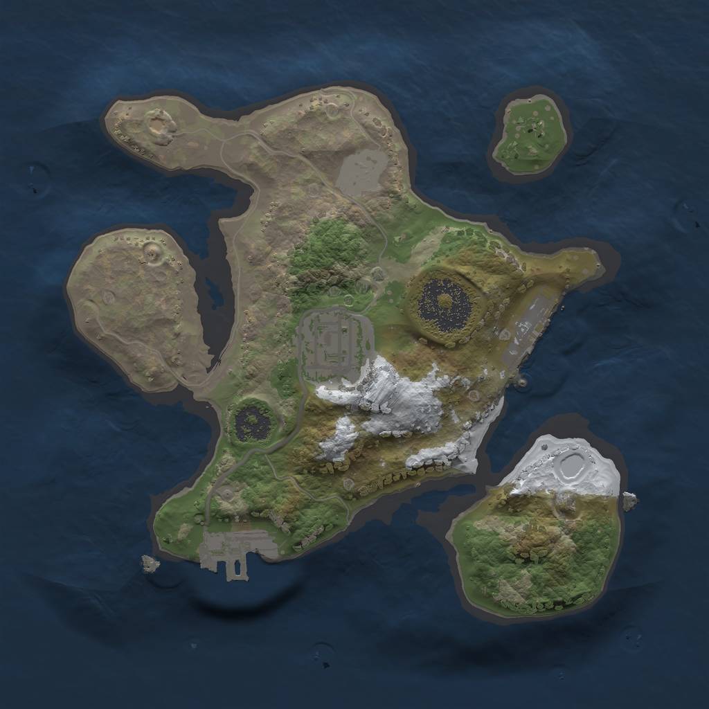 Rust Map: Procedural Map, Size: 2000, Seed: 651969324, 8 Monuments