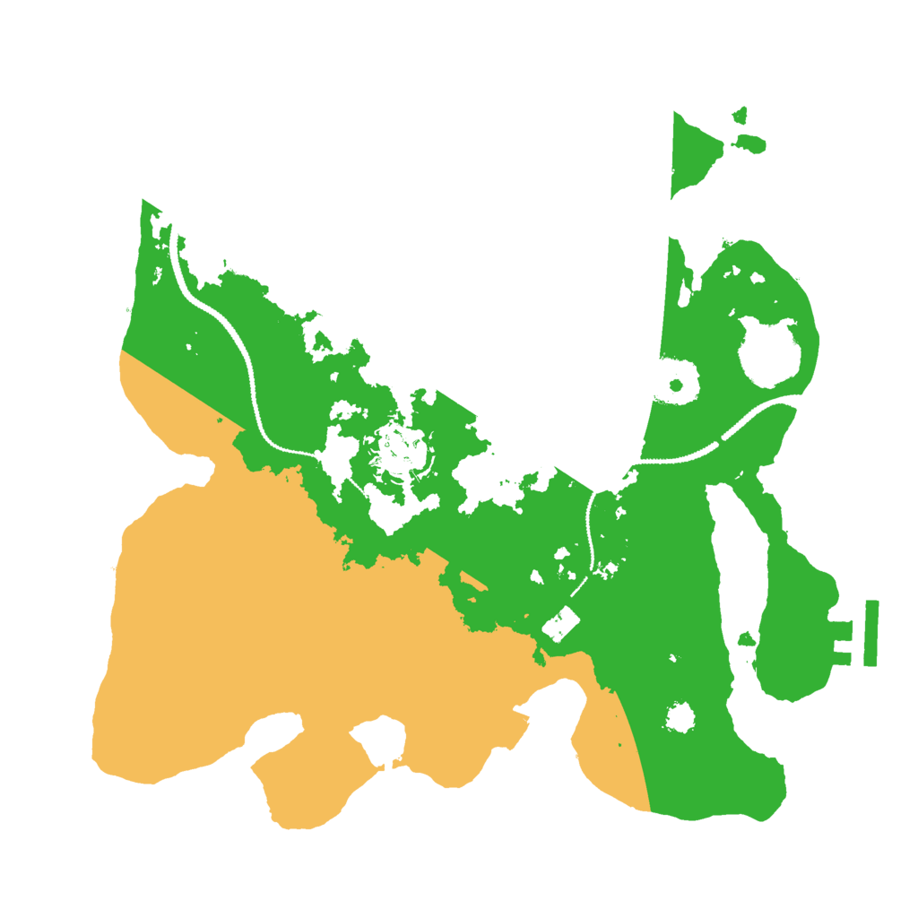 Biome Rust Map: Procedural Map, Size: 2800, Seed: 287287287