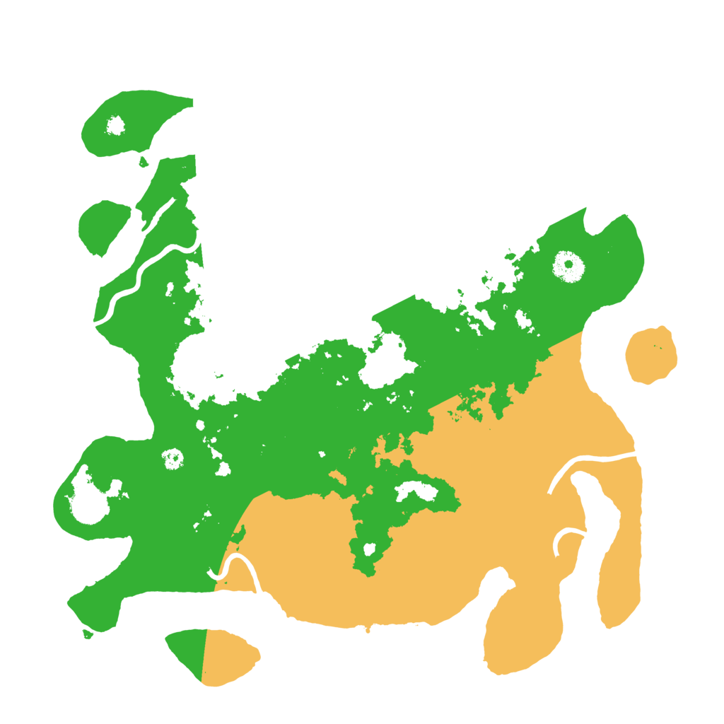 Biome Rust Map: Procedural Map, Size: 3500, Seed: 994850066