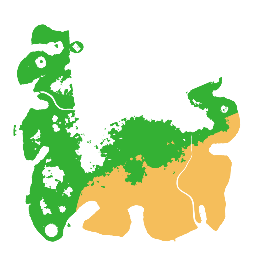 Biome Rust Map: Procedural Map, Size: 3550, Seed: 984407