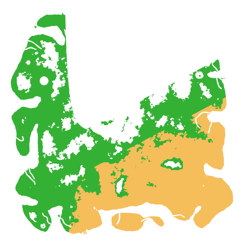 Biome Rust Map: Procedural Map, Size: 5000, Seed: 15860070