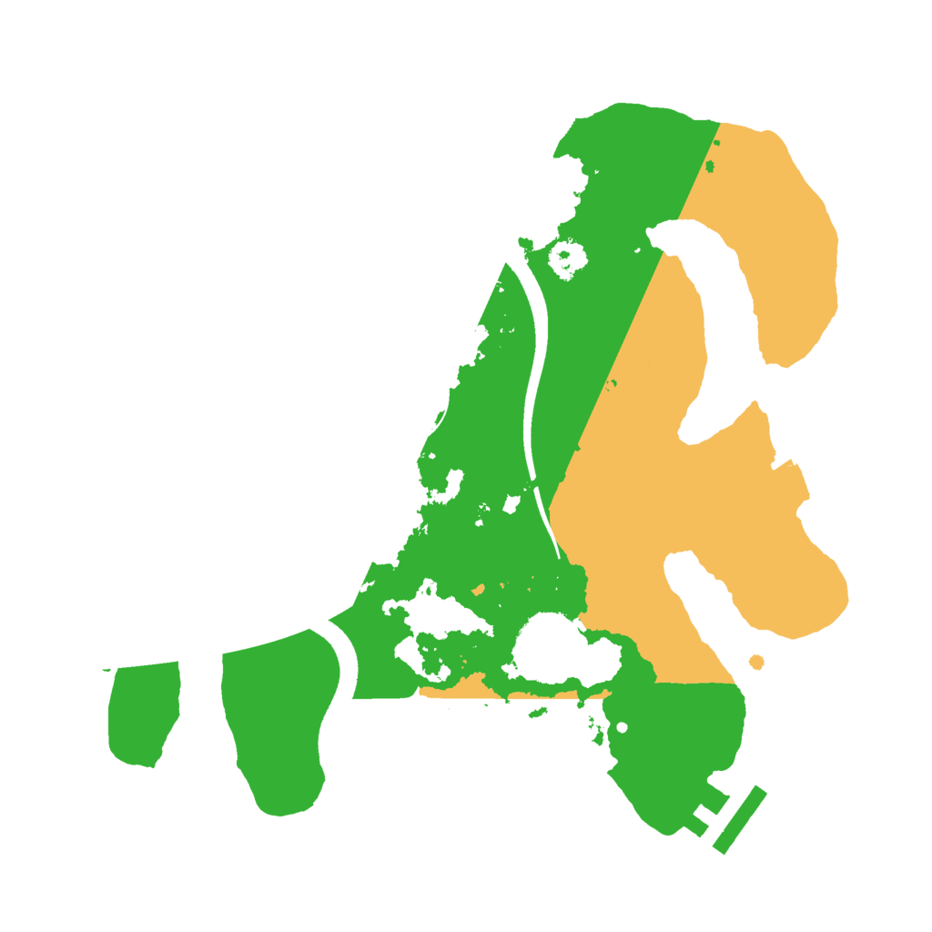 Biome Rust Map: Procedural Map, Size: 2500, Seed: 1111294158
