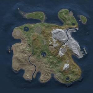 Thumbnail Rust Map: Procedural Map, Size: 2800, Seed: 40, 9 Monuments