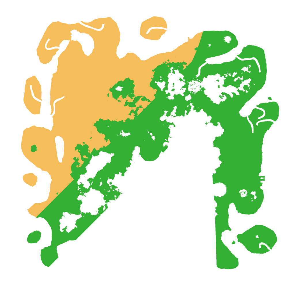 Biome Rust Map: Procedural Map, Size: 3850, Seed: 666