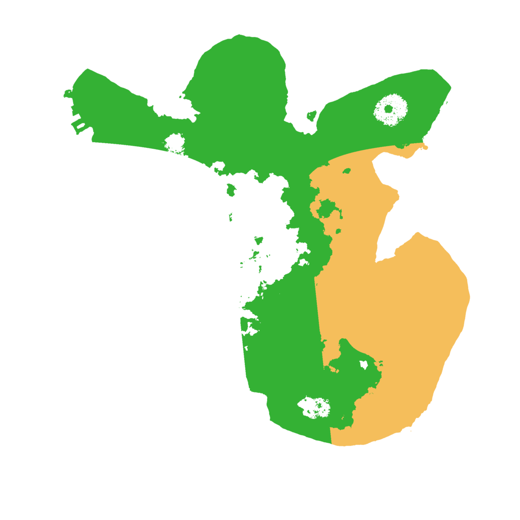 Biome Rust Map: Procedural Map, Size: 2500, Seed: 23114