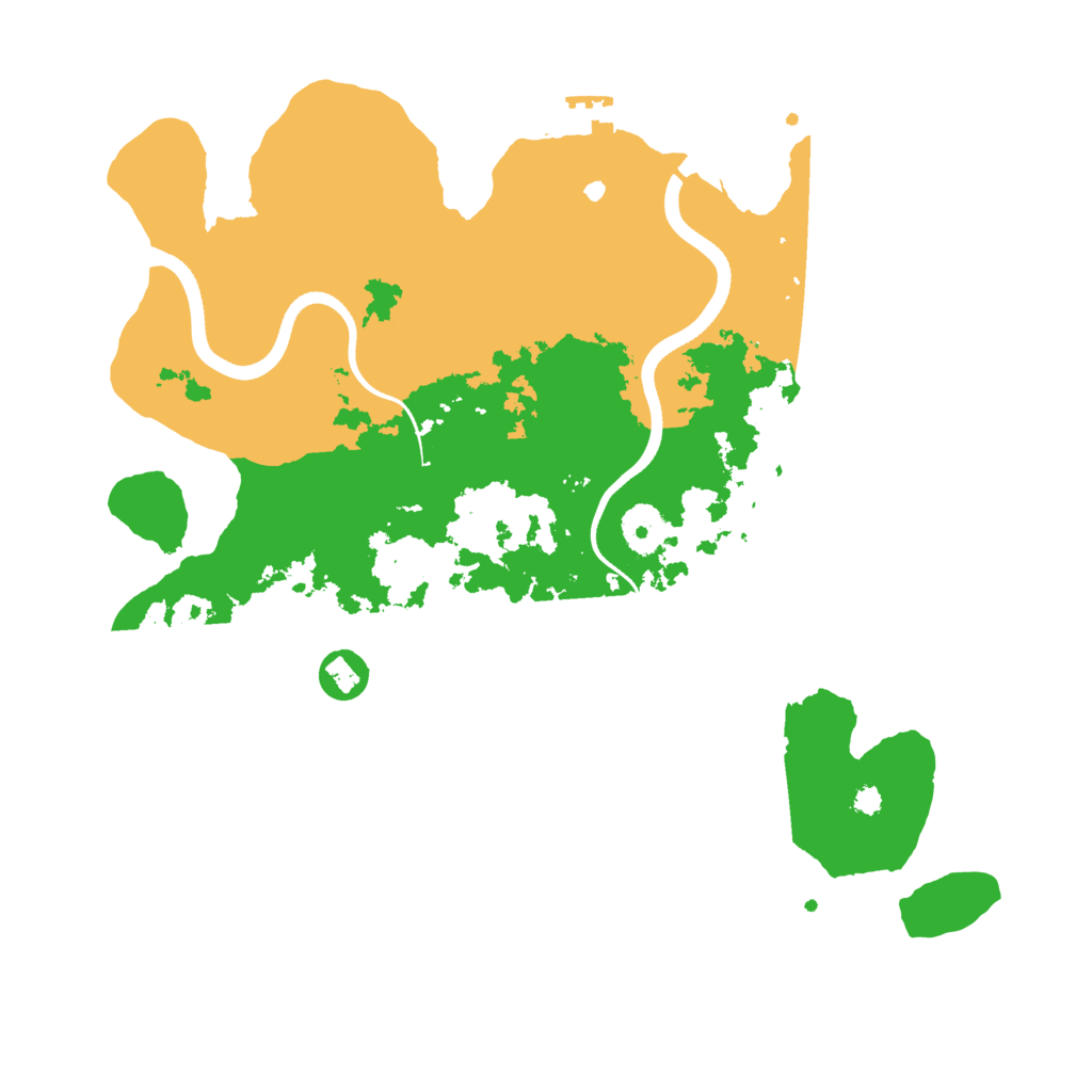 Biome Rust Map: Procedural Map, Size: 3500, Seed: 12311997