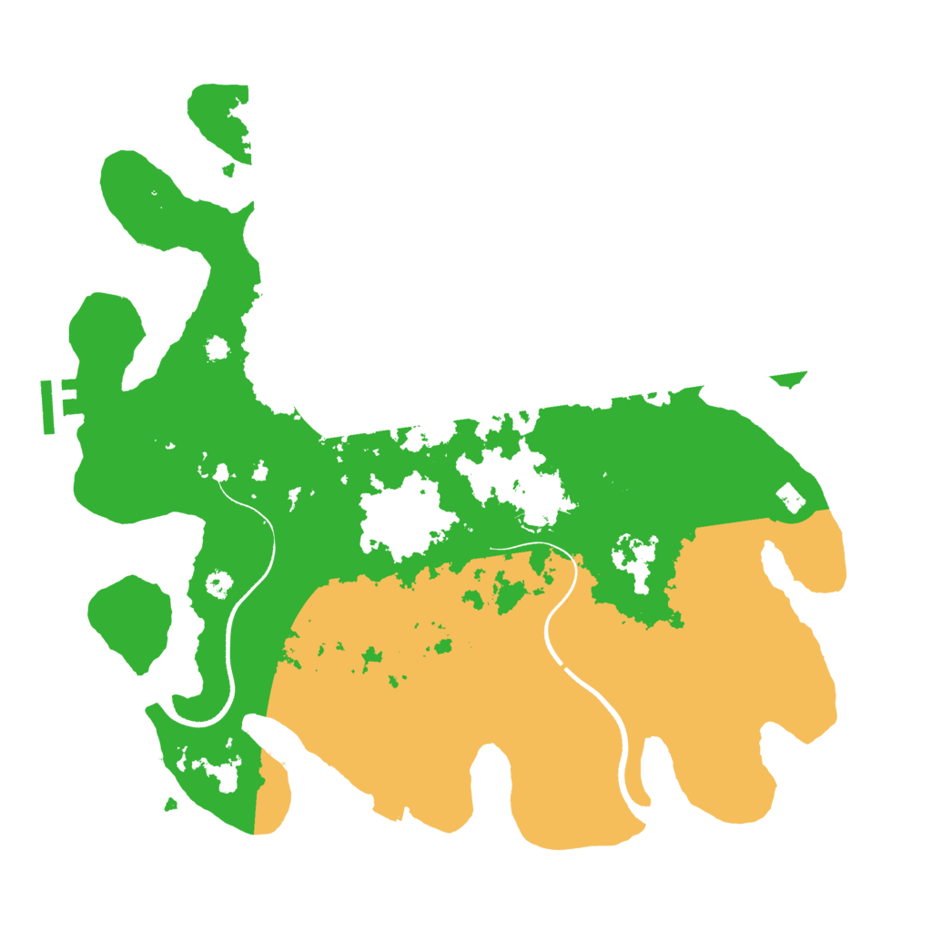 Biome Rust Map: Procedural Map, Size: 3500, Seed: 22305976