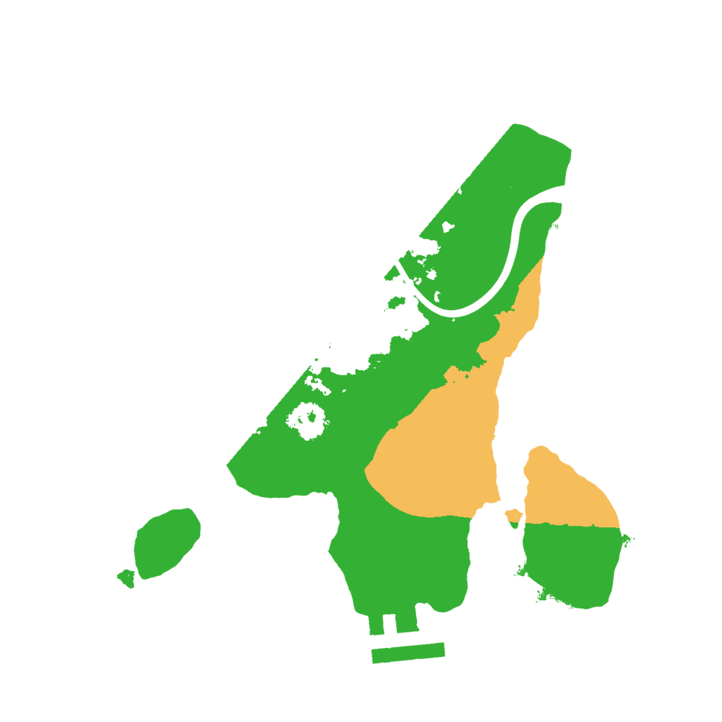 Biome Rust Map: Procedural Map, Size: 2000, Seed: 2931