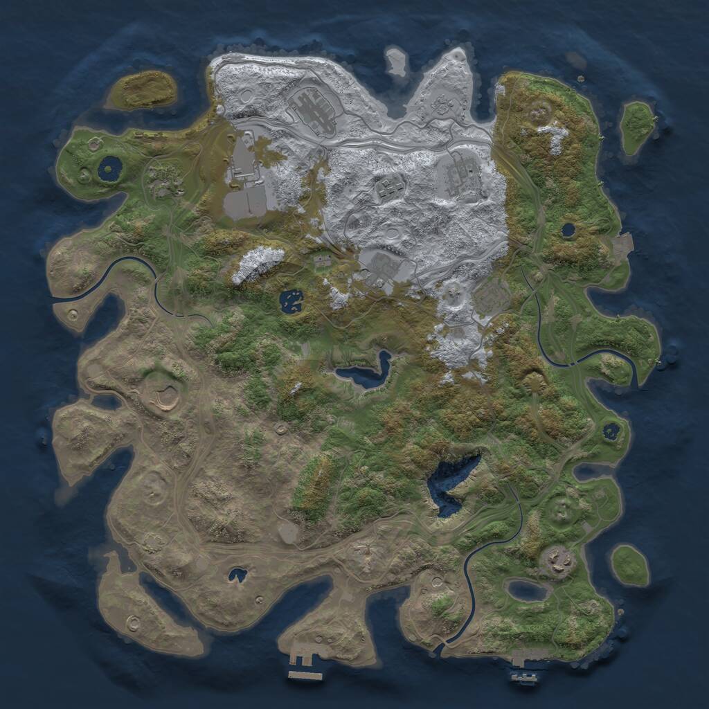 Rust Map: Procedural Map, Size: 4250, Seed: 1769065268, 16 Monuments
