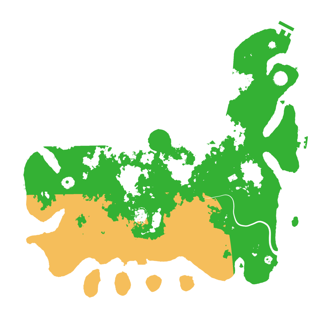 Biome Rust Map: Procedural Map, Size: 3950, Seed: 297349323