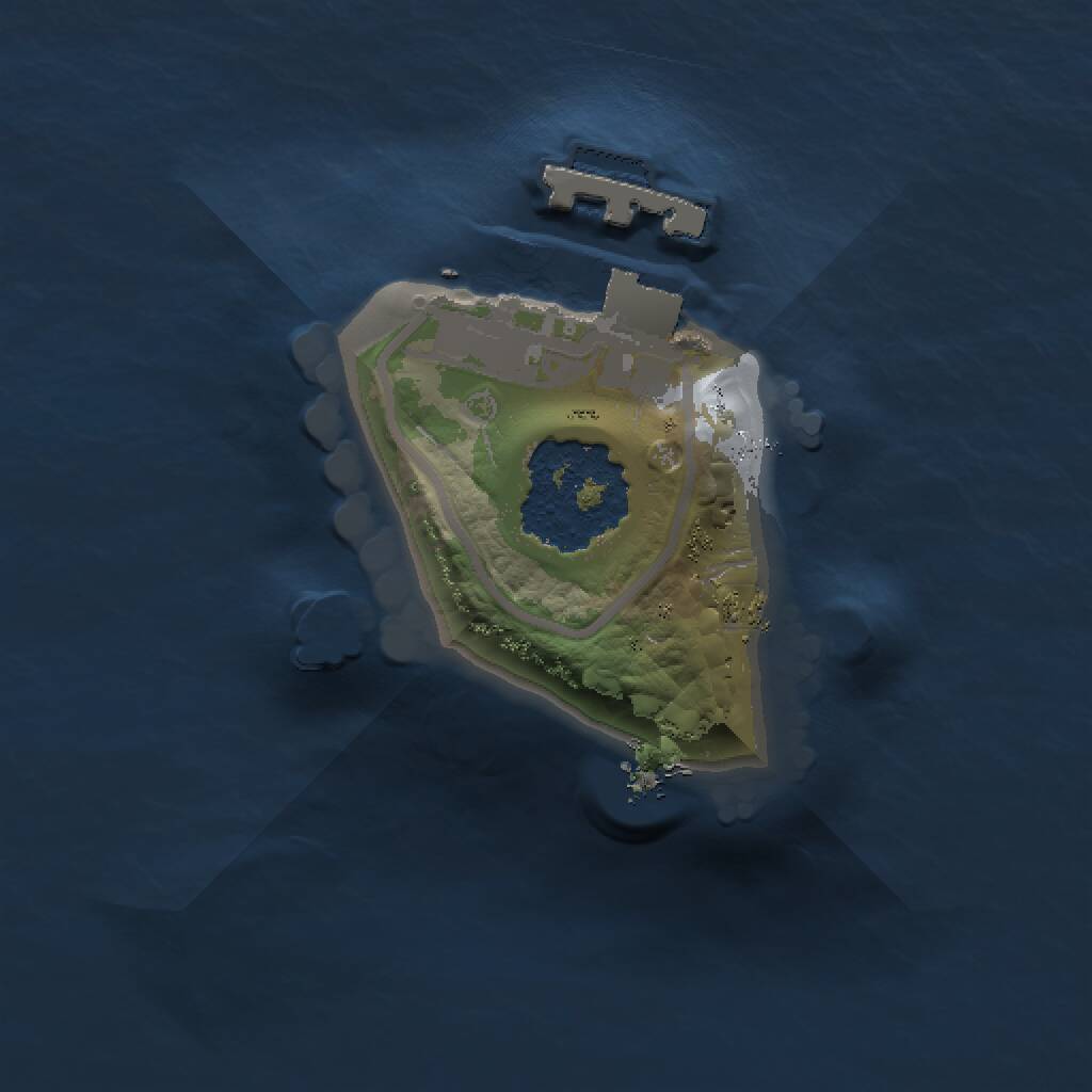 Rust Map: Procedural Map, Size: 1000, Seed: 83, 2 Monuments