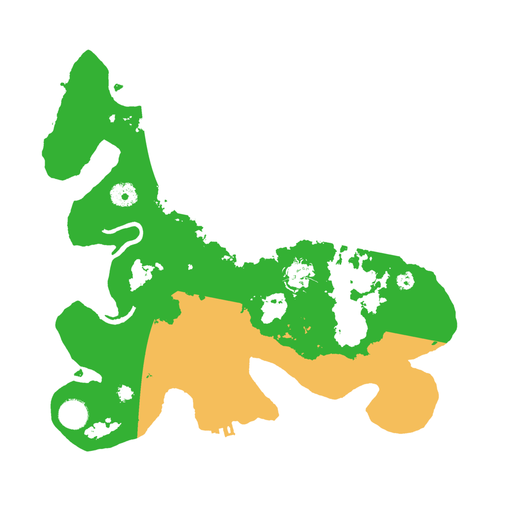 Biome Rust Map: Procedural Map, Size: 3000, Seed: 607957127