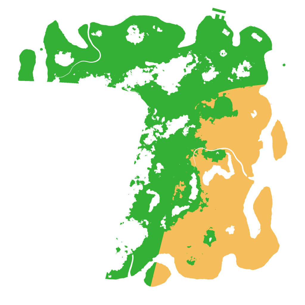 Biome Rust Map: Procedural Map, Size: 4500, Seed: 411964463