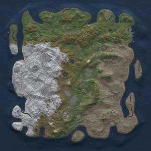 Thumbnail Rust Map: Procedural Map, Size: 4500, Seed: 411964463, 19 Monuments