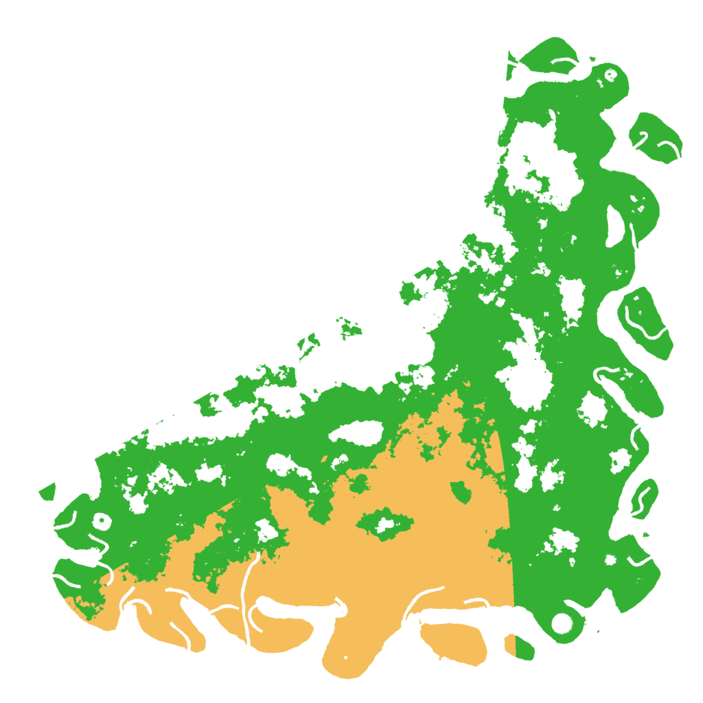 Biome Rust Map: Procedural Map, Size: 6000, Seed: 4600