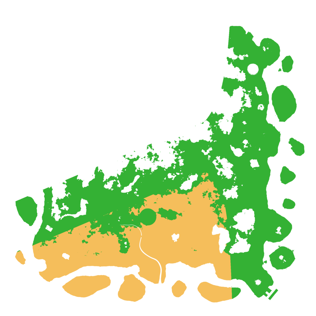 Biome Rust Map: Procedural Map, Size: 5000, Seed: 704234006