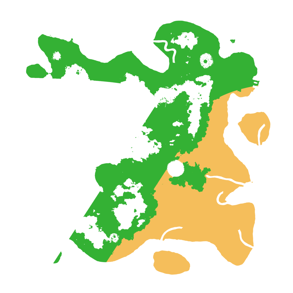 Biome Rust Map: Procedural Map, Size: 3200, Seed: 100816564