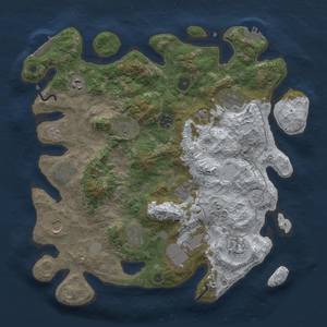 Thumbnail Rust Map: Procedural Map, Size: 3850, Seed: 1077404278, 20 Monuments