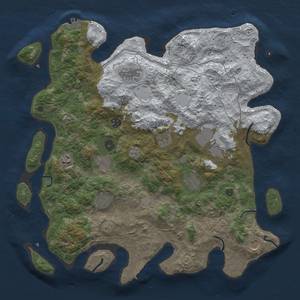 Thumbnail Rust Map: Procedural Map, Size: 4250, Seed: 1244821887, 19 Monuments