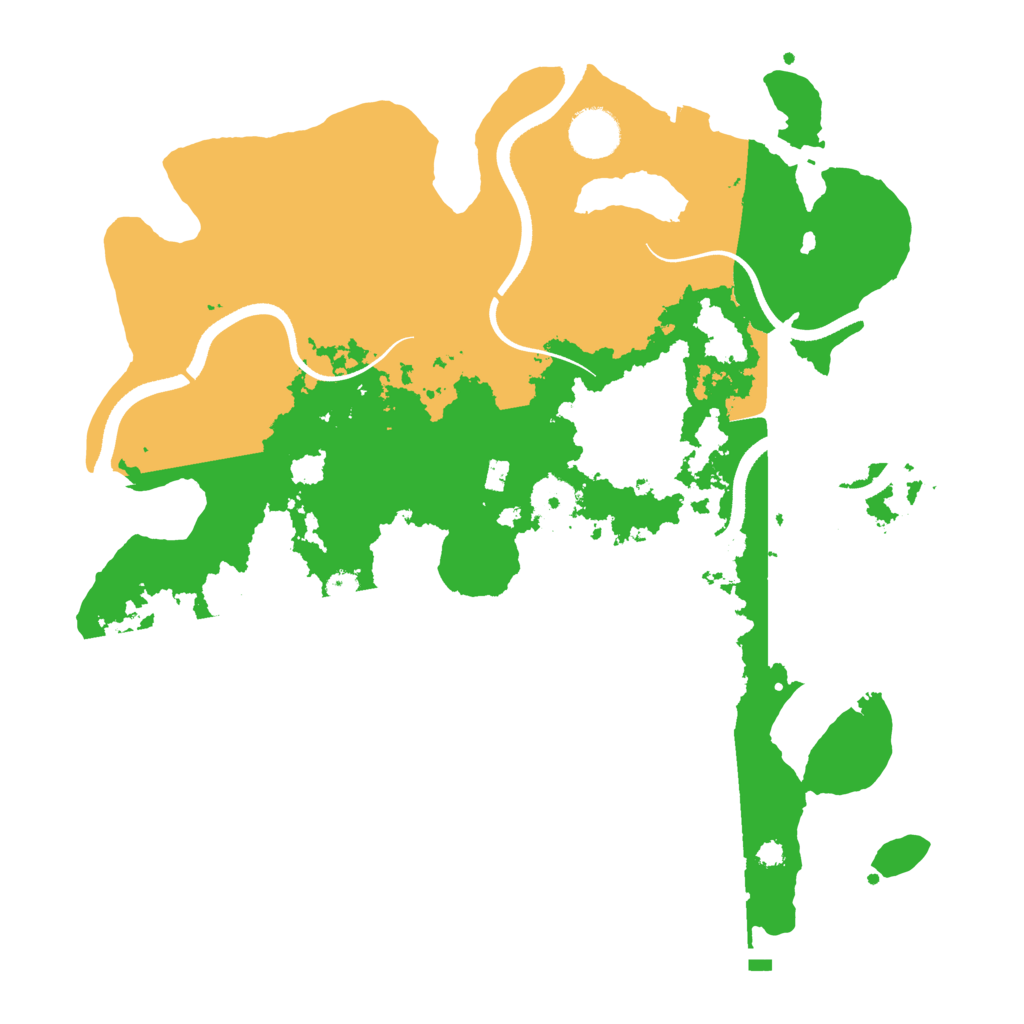 Biome Rust Map: Procedural Map, Size: 3550, Seed: 35083903