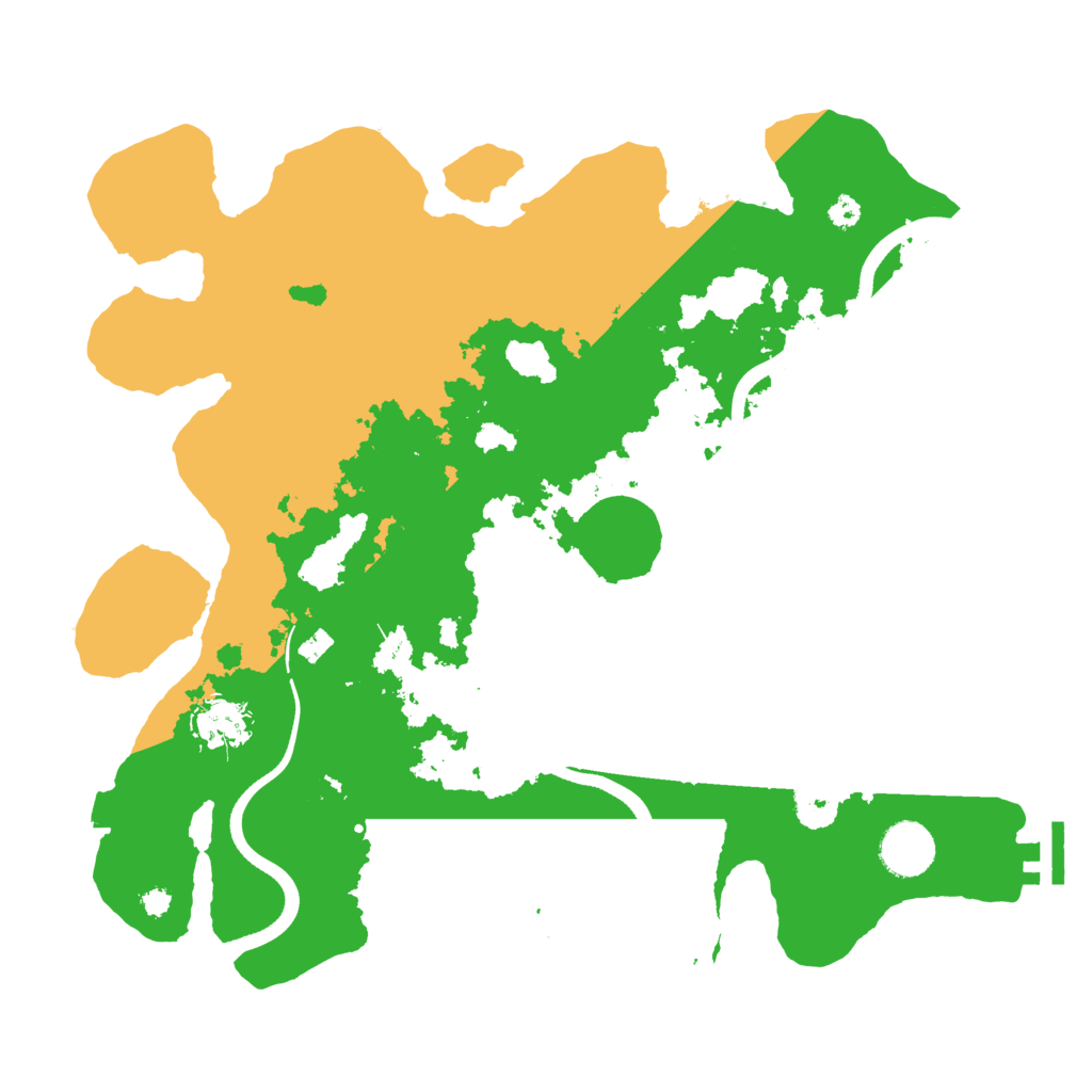 Biome Rust Map: Procedural Map, Size: 3500, Seed: 7851124