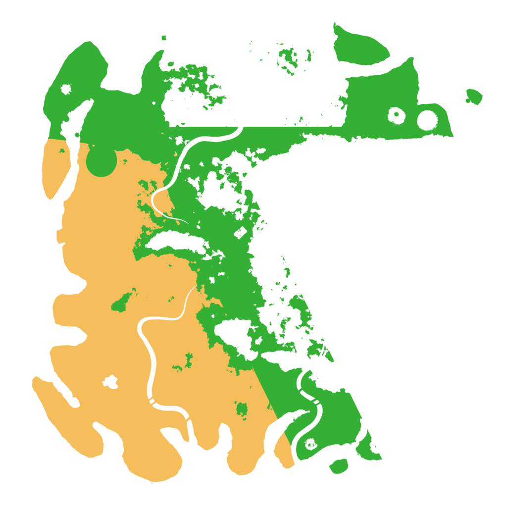 Biome Rust Map: Procedural Map, Size: 4400, Seed: 551076