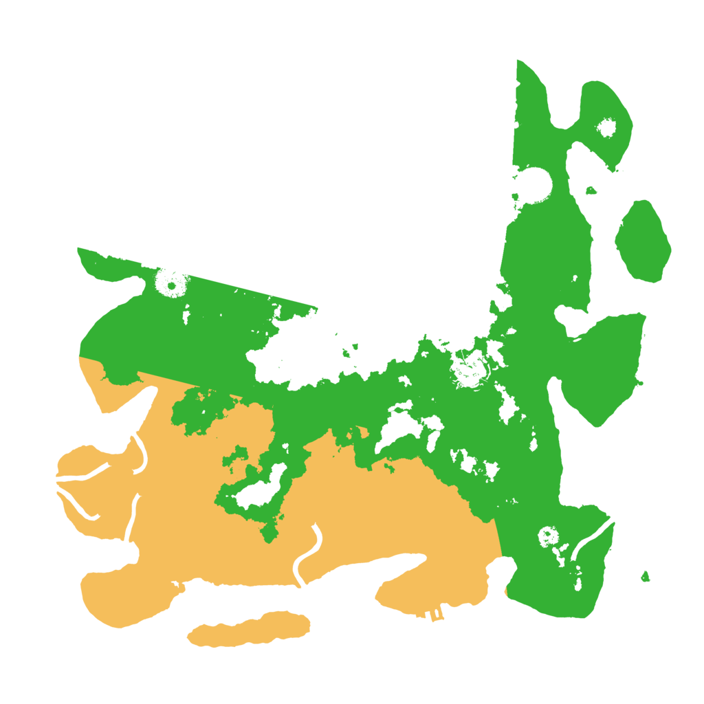 Biome Rust Map: Procedural Map, Size: 3500, Seed: 109225