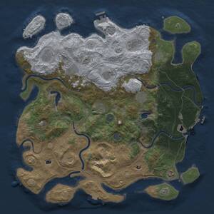 Thumbnail Rust Map: Procedural Map, Size: 4500, Seed: 112, 19 Monuments