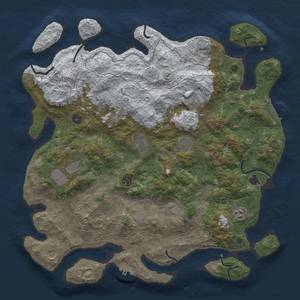 Thumbnail Rust Map: Procedural Map, Size: 4500, Seed: 112, 19 Monuments