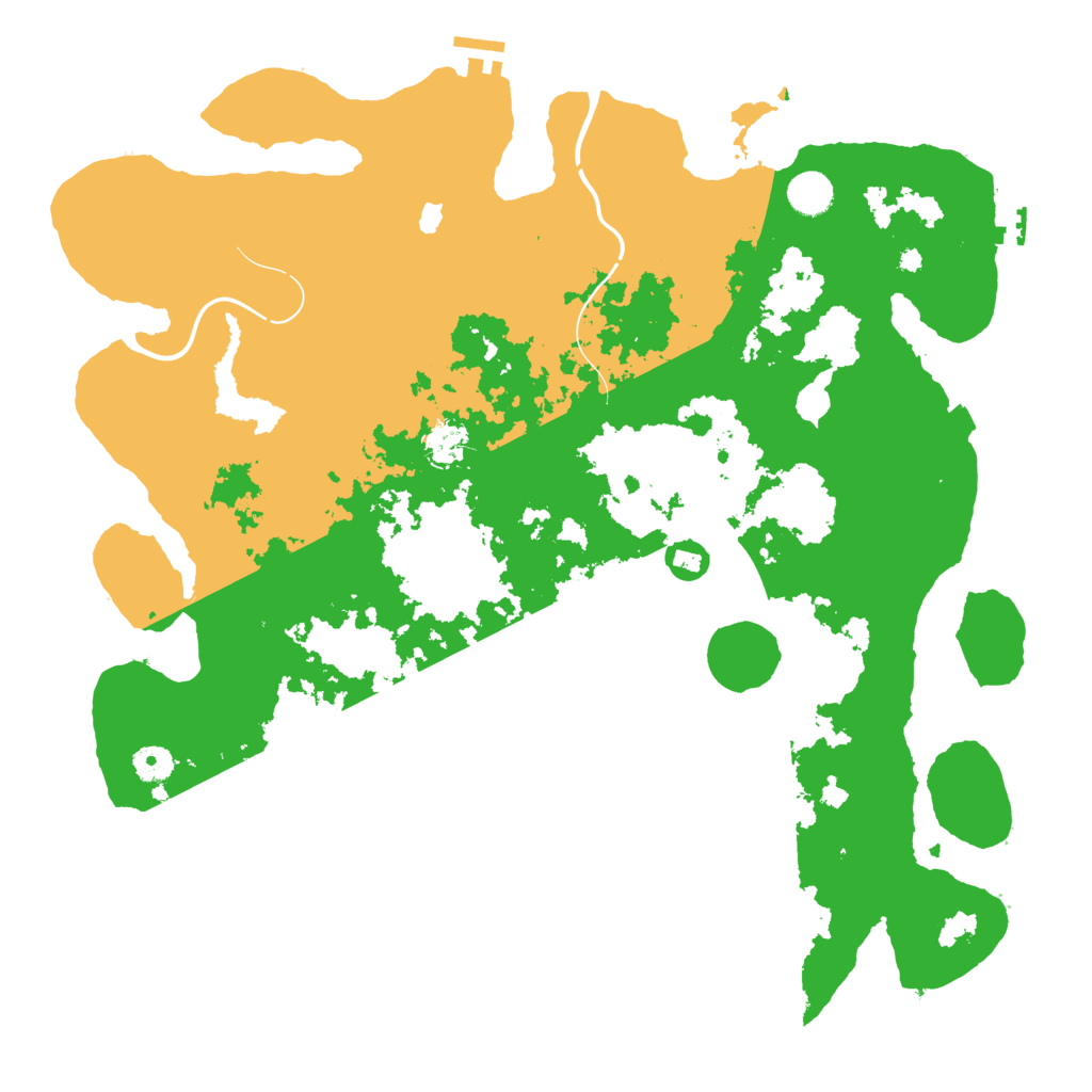 Biome Rust Map: Procedural Map, Size: 4320, Seed: 1000000