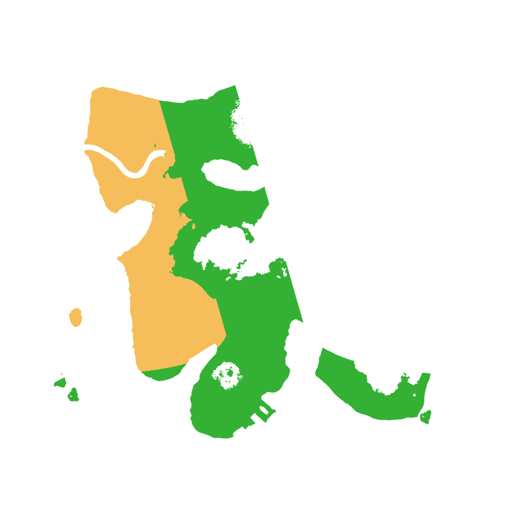 Biome Rust Map: Procedural Map, Size: 2000, Seed: 9958