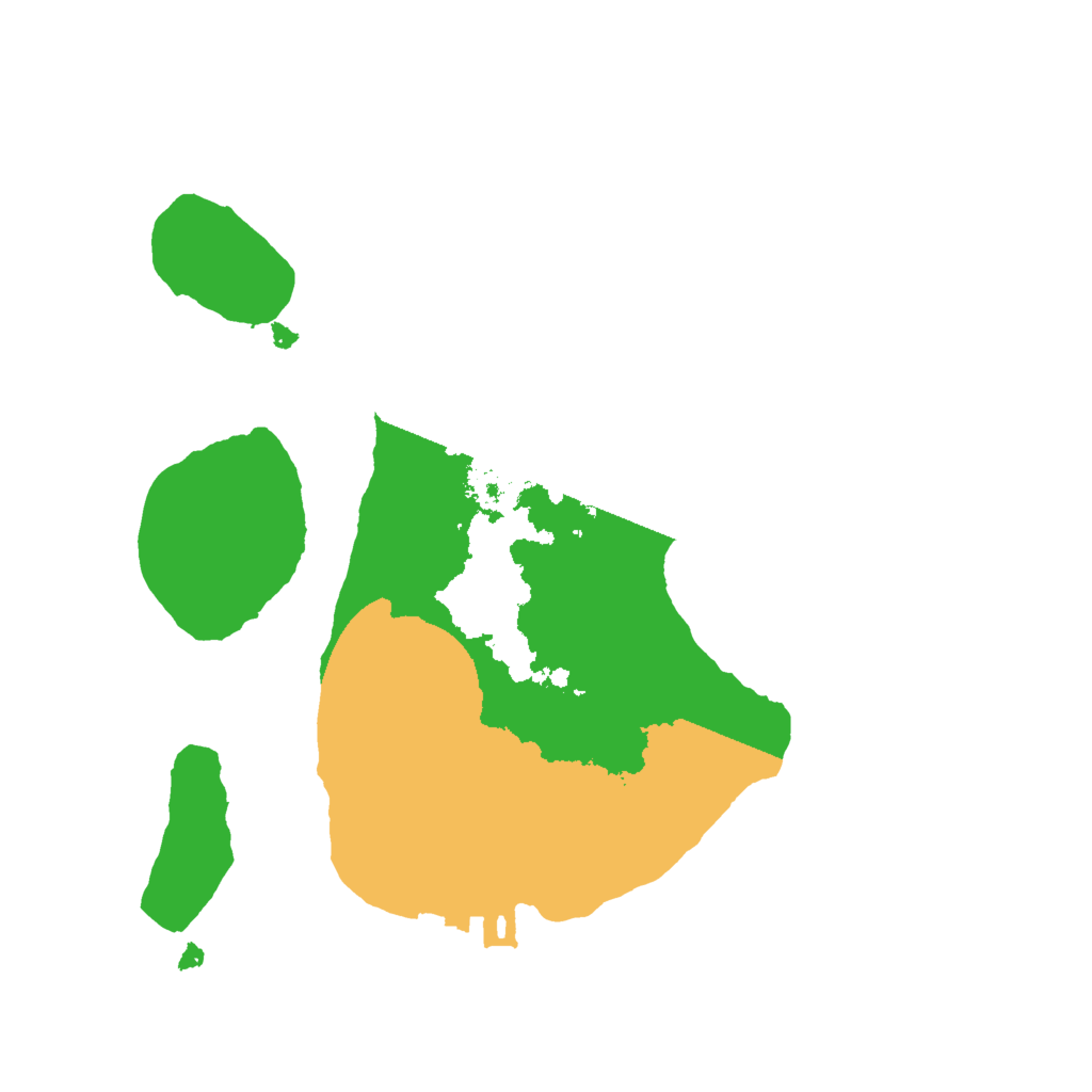 Biome Rust Map: Procedural Map, Size: 2000, Seed: 20220412