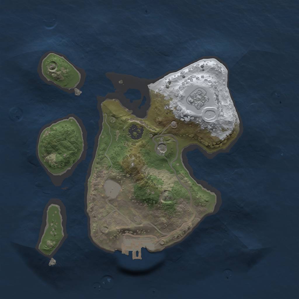 Rust Map: Procedural Map, Size: 2000, Seed: 20220412, 8 Monuments