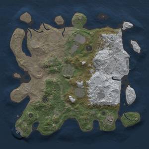 Thumbnail Rust Map: Procedural Map, Size: 3600, Seed: 123123, 19 Monuments