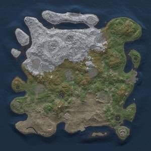 Thumbnail Rust Map: Procedural Map, Size: 3800, Seed: 648252, 19 Monuments