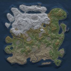 Thumbnail Rust Map: Procedural Map, Size: 3800, Seed: 648252, 16 Monuments