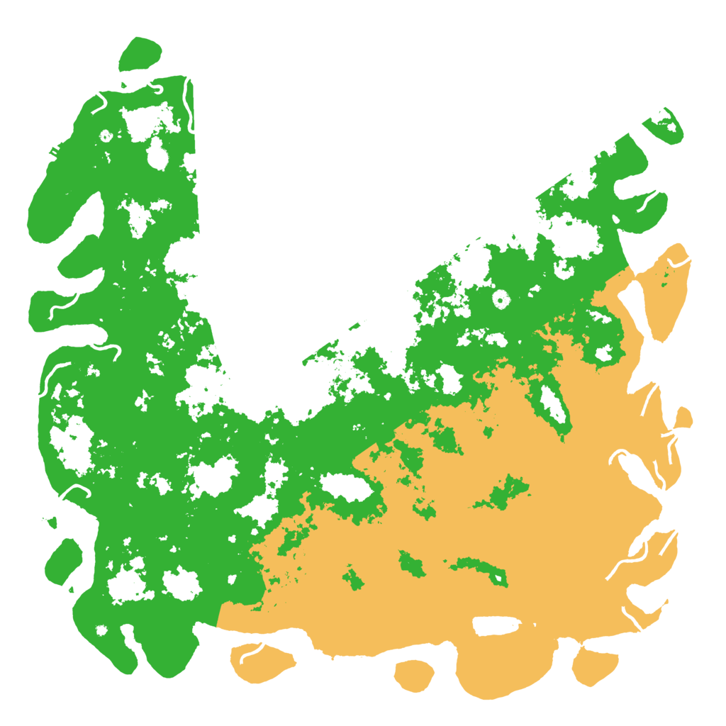 Biome Rust Map: Procedural Map, Size: 6000, Seed: 202551