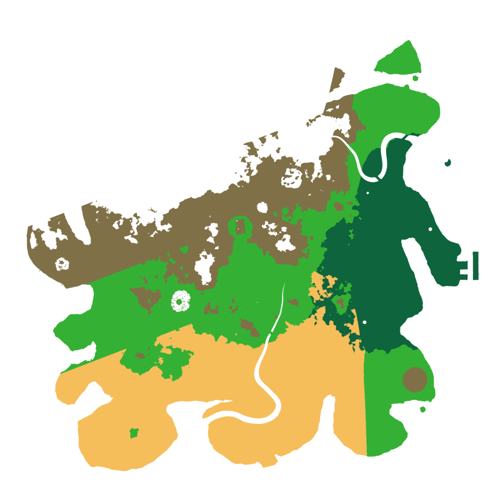 Biome Rust Map: Procedural Map, Size: 3550, Seed: 454822