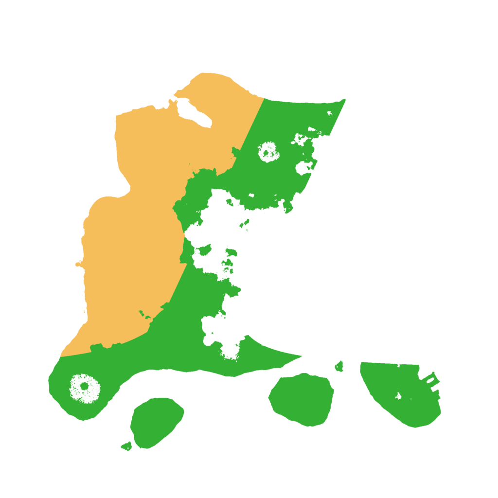 Biome Rust Map: Procedural Map, Size: 2500, Seed: 1275137446