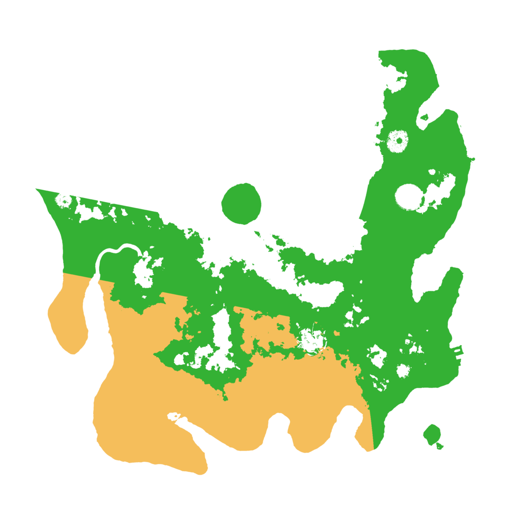 Biome Rust Map: Procedural Map, Size: 3500, Seed: 655745522
