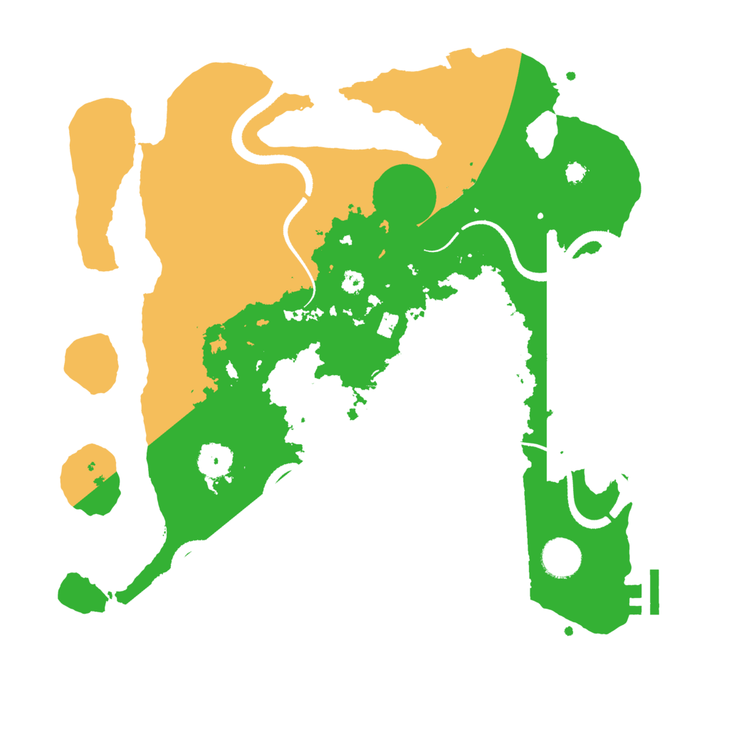 Biome Rust Map: Procedural Map, Size: 3250, Seed: 5873396