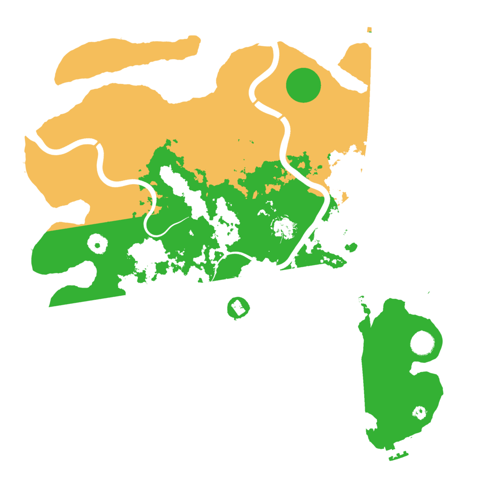 Biome Rust Map: Procedural Map, Size: 3800, Seed: 365543