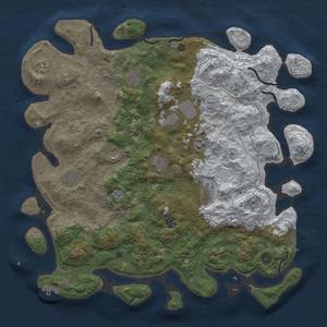 Thumbnail Rust Map: Procedural Map, Size: 4500, Seed: 132, 19 Monuments