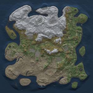 Thumbnail Rust Map: Procedural Map, Size: 4000, Seed: 134477053, 19 Monuments