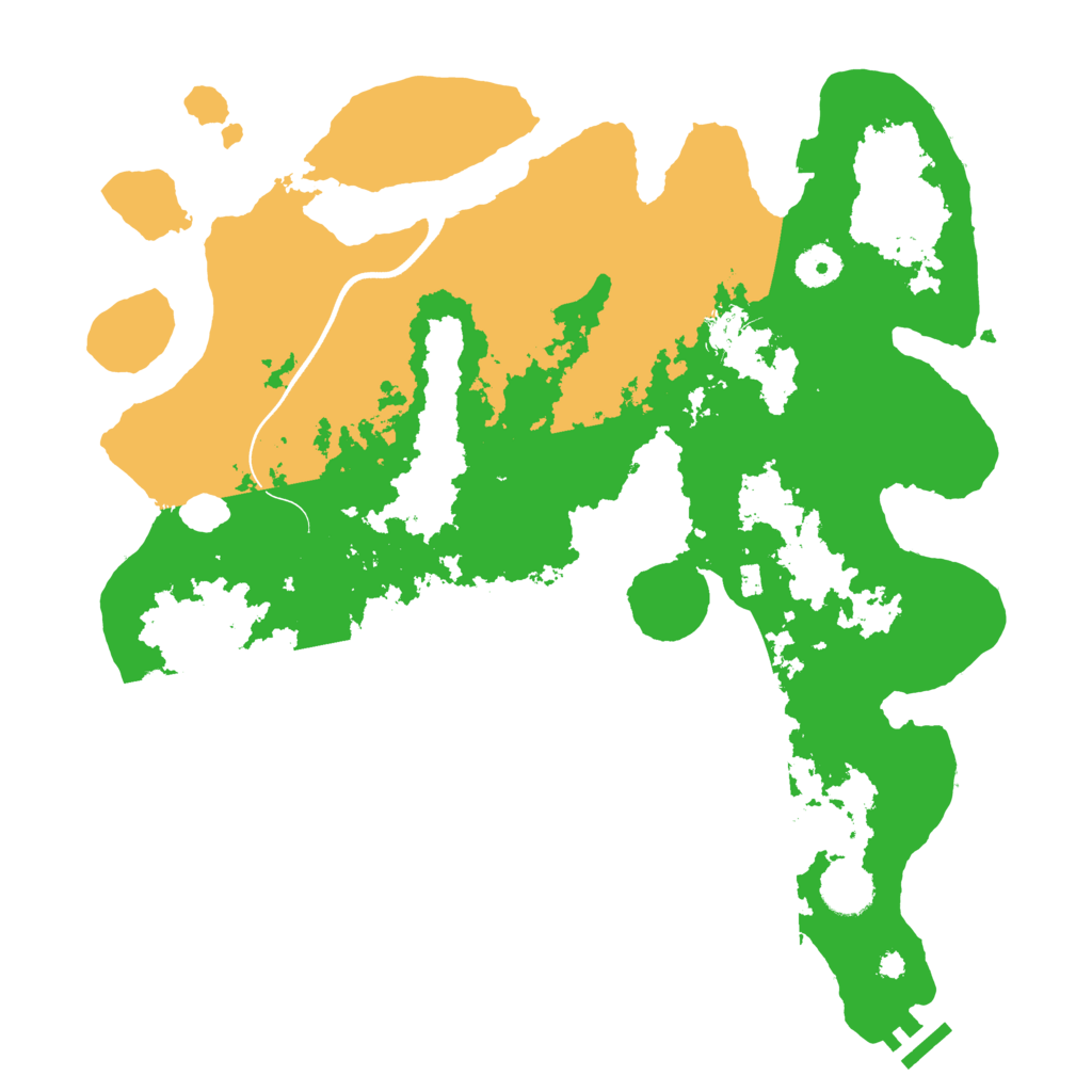 Biome Rust Map: Procedural Map, Size: 3750, Seed: 5487315
