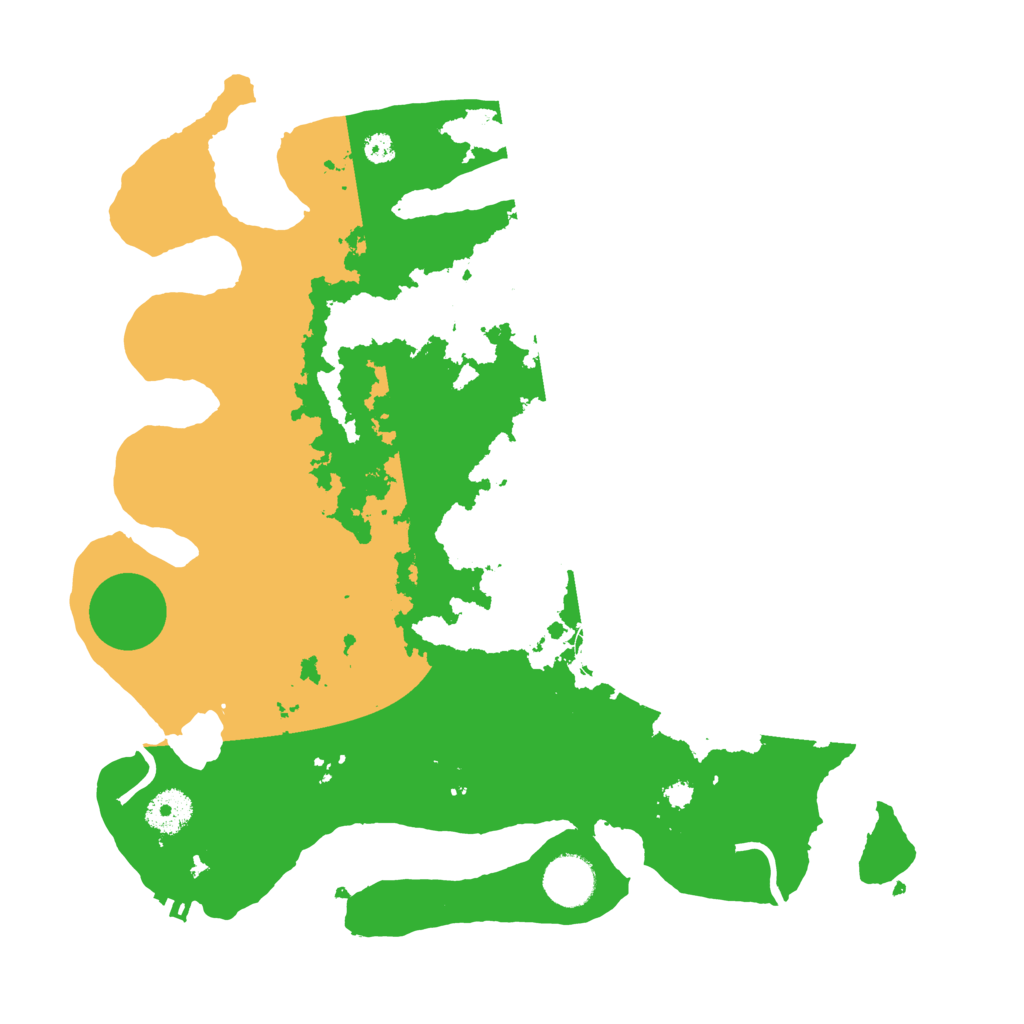 Biome Rust Map: Procedural Map, Size: 3500, Seed: 605